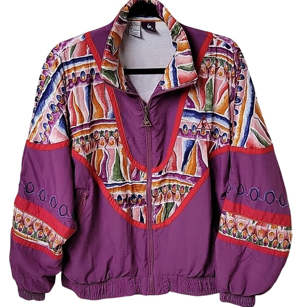 Le Coq Sportif Vintage Colorblock Track Suit Jacket Womens Size Small